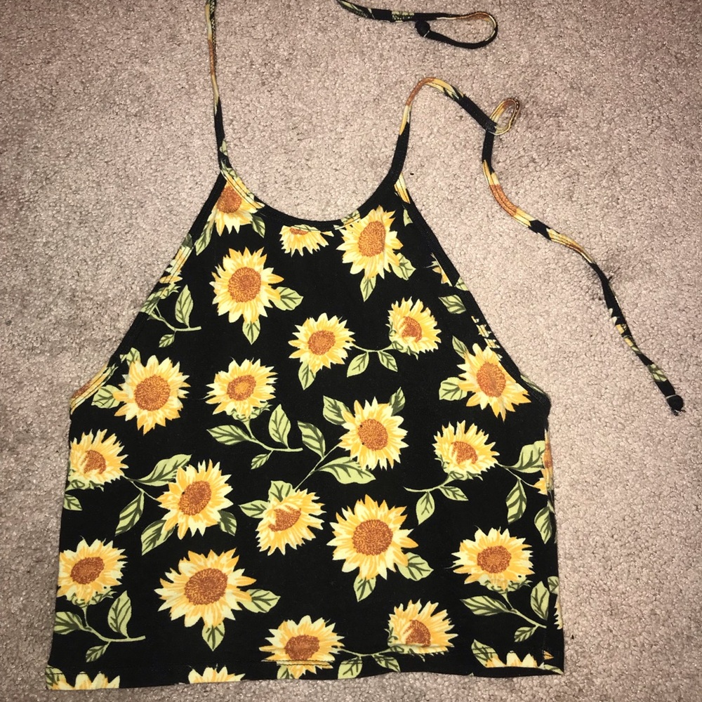 brandy sunflower halter